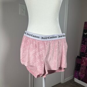 Juicy Couture Blush Pink Logo Shorts